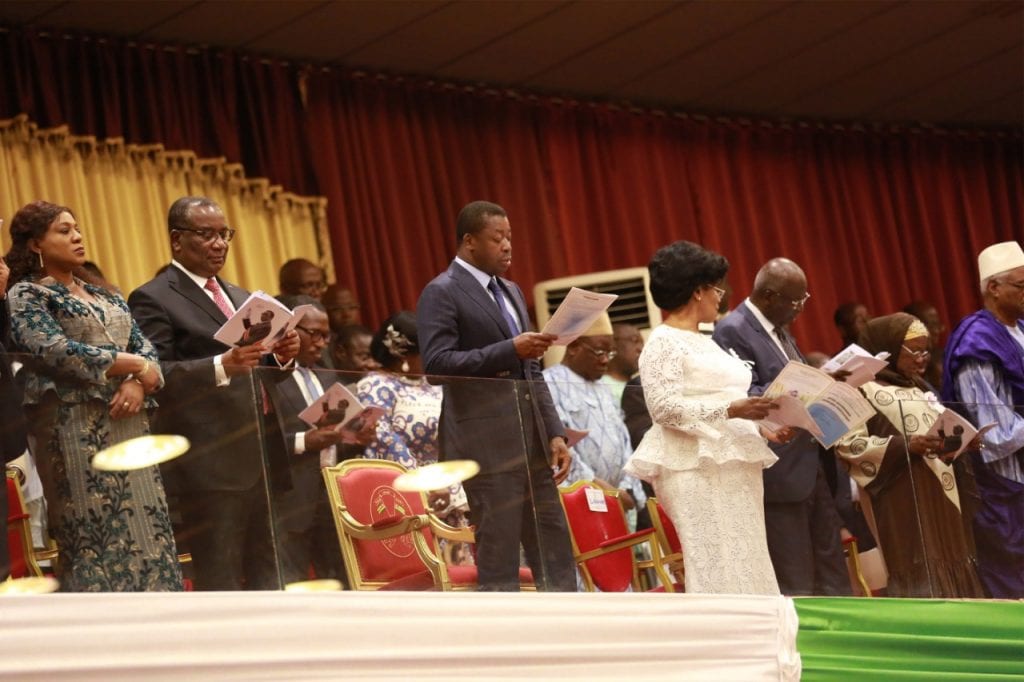 Le chef de l’Etat SEM Faure Essozimna Gnassingbé a assisté, ce 5 février 2020 au palais des Congrès de Kara (préfecture de la Kozah), aux offices religieux œcuméniques marquant le 15è anniversaire du rappel à Dieu du Père de la Nation, feu Général Gnassingbé Eyadéma.