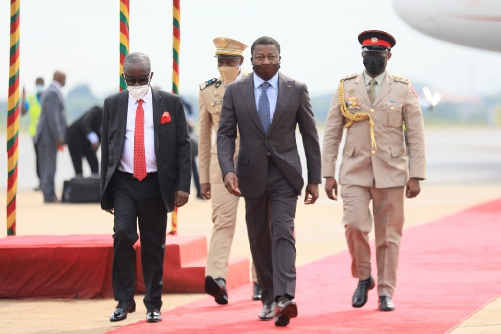 Le Président de la République, SEM Faure Essozimna Gnassingbé est arrivé ce matin à Accra pour prendre à la cérémonie de prestation de serment et d’investiture du Président réélu du Ghana, SEM Nana Addo Dankwa Akufo-Addo