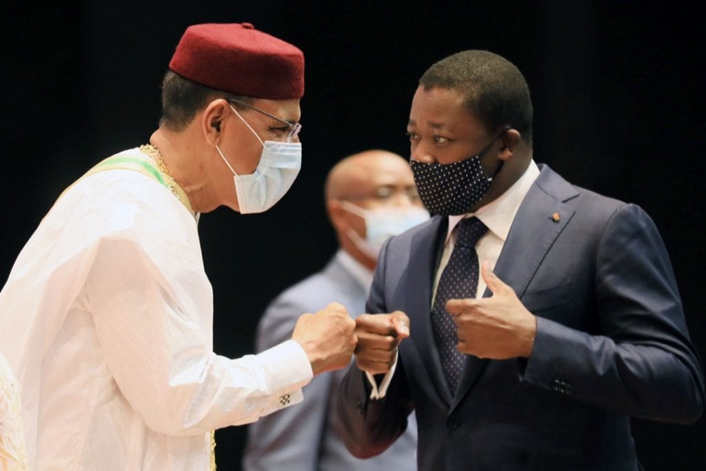 Le Chef de l’Etat, SEM Faure Essozimna Gnassingbé a participé, ce 02 avril 2021 à Niamey, à la cérémonie d’investiture du Président élu de la République du Niger, SEM Mohamed Bazoum.