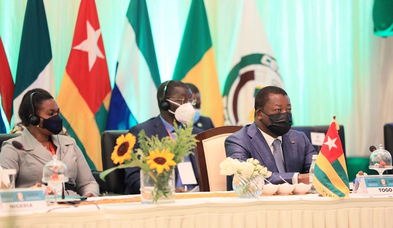 Le Président de la République Faure Essozimna Gnassingbé et ses pairs de la CEDEAO se sont réunis, ce dimanche 30 mai 2021 à Accra au Ghana, en session extraordinaire sur la crise sociopolitique au Mali.