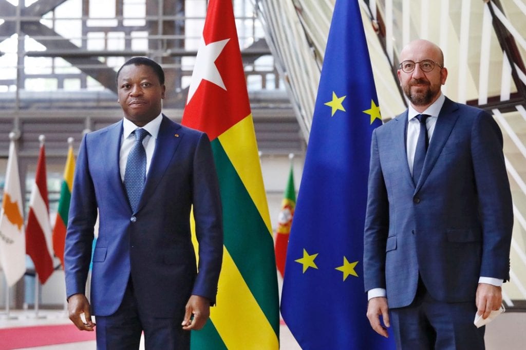 En visite officielle à Bruxelles en Belgique, le Président de la République Faure Essozimna Gnassingbé s’est entretenu, ce 20 mai 2021, avec le président du Conseil européen, Charles Michel.