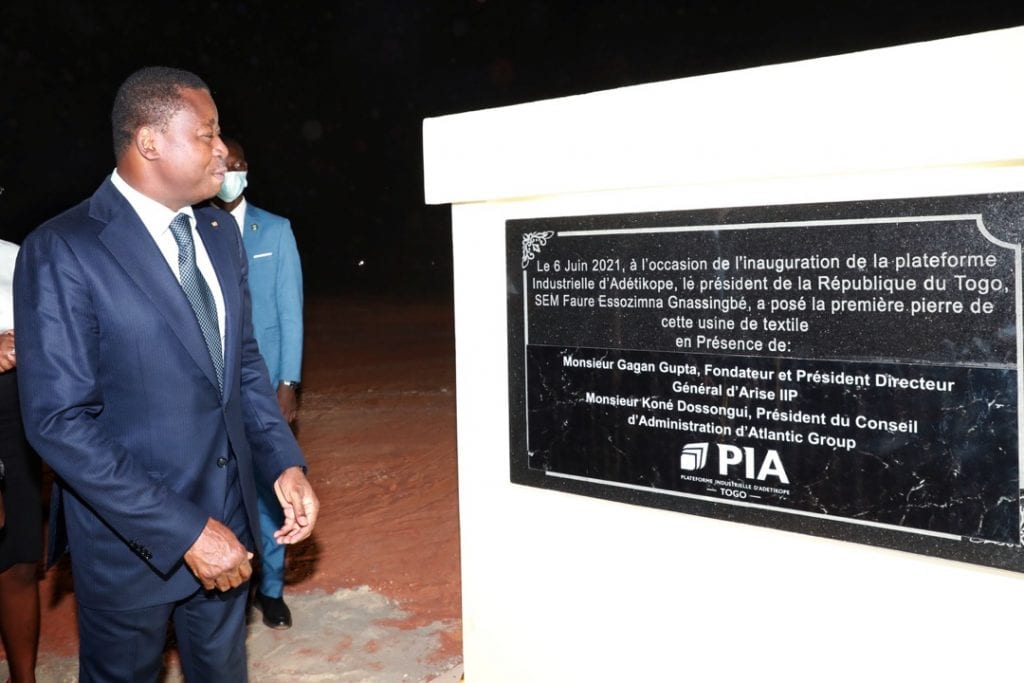 Le Président de la République Faure Essozimna Gnassingbé a procédé ce 06 juin 2021 à l’inauguration de la Plateforme industrielle d’Adétikopé (PIA)
