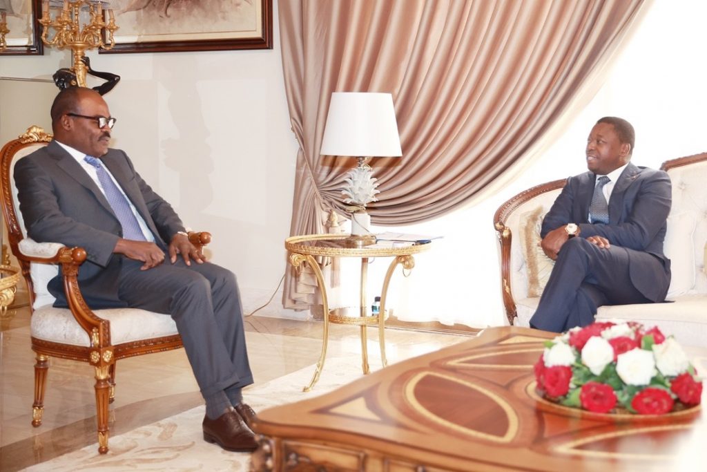 Le Président de la République, Faure Essozimna Gnassingbé s’est entretenu ce 29 novembre 2022 avec Nicolas Kazadi, ministre des finances de la République Démocratique du Congo (RDC).
