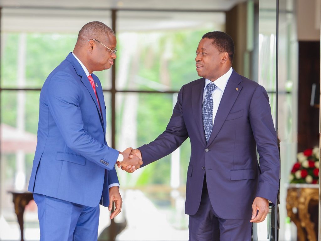 Le Président de la République, Faure Essozimna Gnassingbé a reçu ce 21 février 2023, Monsieur Aliou Mamadou Dia, Représentant-résident du Programme des Nations unies pour le développement (PNUD) et Représentant-Résident a.i du Système des Nations unies, en fin de mission dans notre pays