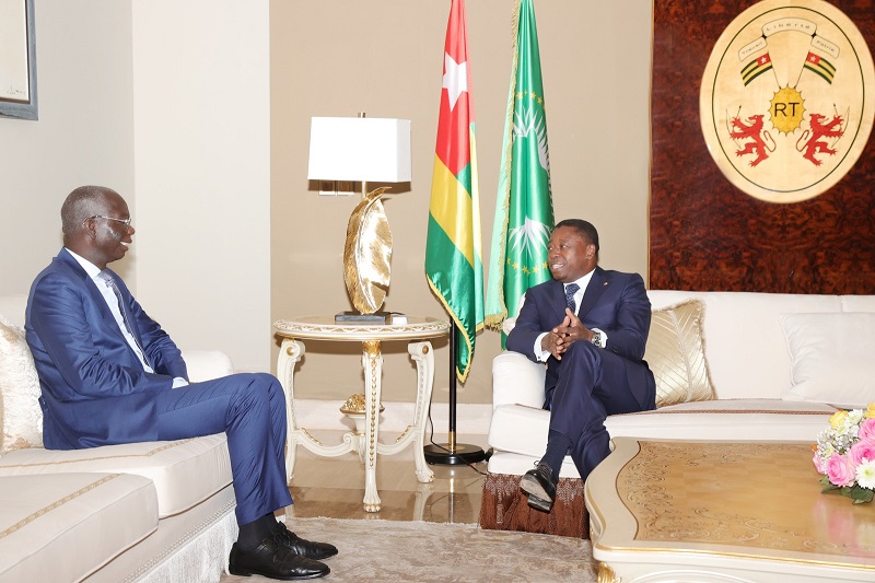 Le Président de la République, Faure Essozimna Gnassingbé a accordé ce 4 juillet 2023 une audience au ministre mauritanien des Affaires économiques et de la promotion des secteurs productifs.