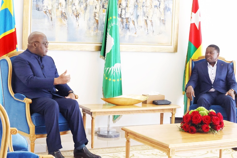 A l’invitation du Président de la République, Son Excellence Faure Essozimna Gnassingbé, le Président de la République Démocratique du Congo (RDC), Son Excellence Félix Antoine Tshisekedi-Tshilombo, a effectué ce 27 mars 2024, une visite d’amitié et de travail à Lomé.